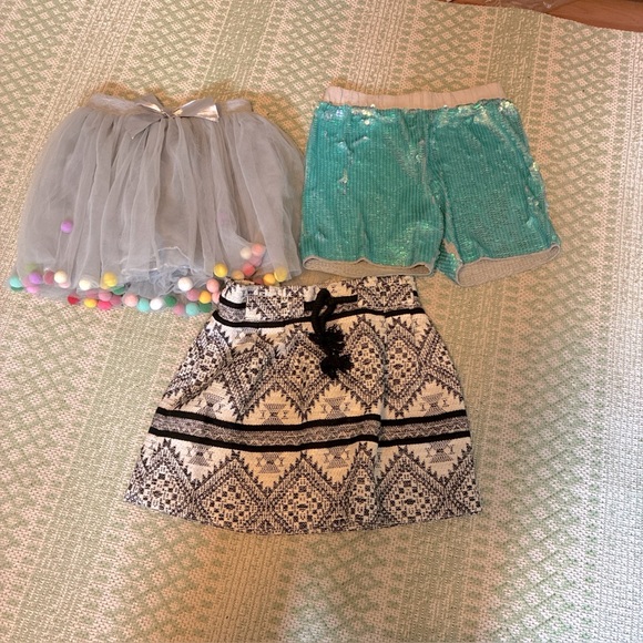 Lola + the boys , Crewcuts, Zara girls skirts and shorts size 7 bundle of 3 - Picture 1 of 11